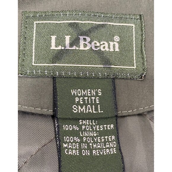 L.L. Bean Womens Petite Small Long Coat trench coat Detachable Liner cabincore - Picture 4 of 13